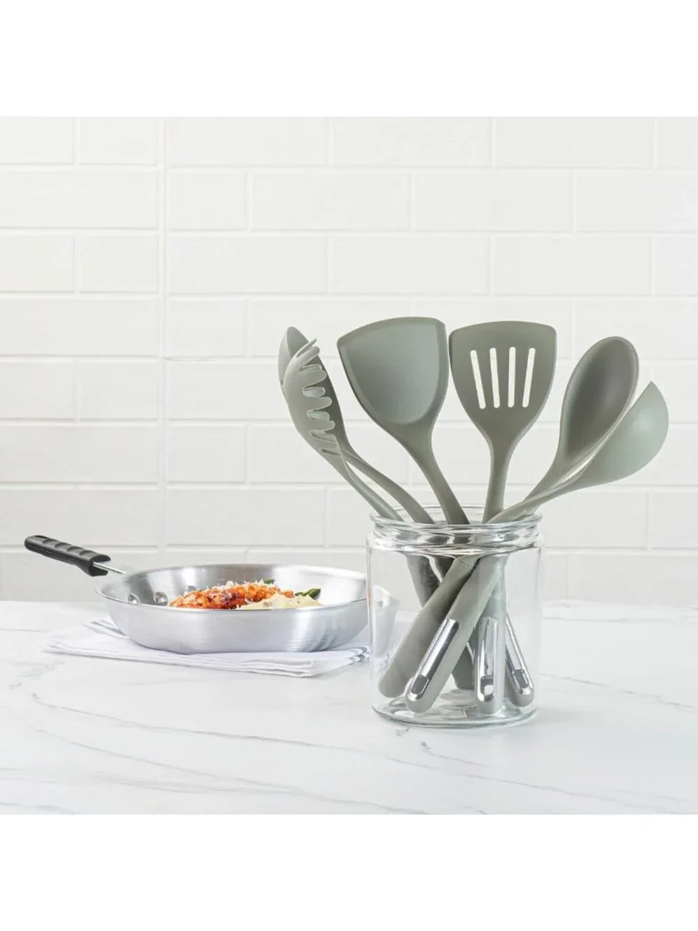 6-Piece Silicone Utensil Set - Non-Slip, Heat-Resistant Kitchen Tools, Durable
